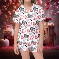thumbnail image 2 of Ensemble de Pyjama en Satin pour Filles, Imprimé, Manches Courtes, Chemise Boutonnée, Ensemble Décontracté, Ensemble de Pyjama, Pyjama pour Enfants Garçons Filles, Mode, 2 of 4