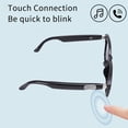 thumbnail image 4 of Lunettes Intelligentes à Commande Tactile, Lunettes de Soleil Audio avec Microphone et Haut-Parleur Intégrés, Lunettes de Soleil Intelligentes IA Étanches IP65, pour Sports de Plein Air, 168 Heures, 4 of 7
