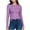 Purple, variant on Yuyuzo Long Sleeve Shirts Womens Crew Neck Slim Fitted Bade Layer Tee Shirts Solid Color Comfy Fall Basic Clothes