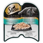 Sheba Bistro Perfect Portions White Fish & Tuna Adult Wet Cat Food Cuts in Gravy