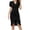 Black, variant on LOVZFMLL Women's Temperament Commuting OL Short Sleeve Dress Black XL