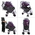 thumbnail image 4 of PVC Universal Waterproof Baby  Rain Cover, Transparent Non Toxic Wind Shield, Zipper Window Design, Foldable Easy to Carry, for General Umbrella Strollers, 4 of 7