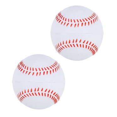 Unique Bargains Baseball de 9 Pouces en Mousse Souple, Baseball d'Entraînement en Vrac, Baseball Non Marqué pour Jeunes, Blanc, Lot de 2