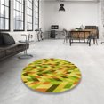 thumbnail image 4 of Ahgly Tapis de Zone Carré Transitionnel Lavable en Machine, Bisque Brun Foncé, 8 Pieds Carré, 4 of 7