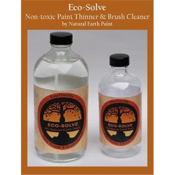 Natural Earth Paint 155 Eco Solve Paint Thinner & Brush Cleaner - 16 oz Glass Bottle