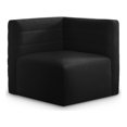 thumbnail image 1 of Meridian Furniture Quincy Fauteuil d'Angle Modulaire en Velours Noir, 1 of 26