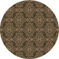 thumbnail image 1 of Ahgly Company Machine Washable Indoor Round Transitional Night Red Area Rugs, 5' Round, 1 of 7