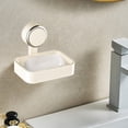 thumbnail image 3 of Plastic Storage Box,Suction Cup Wall Mounted Soap Box - No Punch Bathroom Soap Storage Rack for Household, 3 of 6