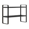 thumbnail image 2 of LSLJS Double-Tier Desktop Storage Shelf Student Desk Organizer Office Computer Desk Tiered Cabinet Clothing & Wardrobe Storage, 2 of 6