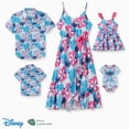 thumbnail image 1 of Disney Girls Dresses Lilo & Stitch Graphic Ruffled Floral Dress Matching Summer Outfits Sets, 1 of 5