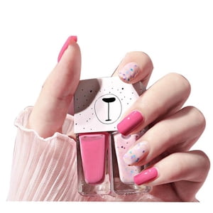Ziyahi 2 Couleurs Nail Polonais Non-Toxic Séchage rapide Nail Poli Glossy Longwear Nail polonais