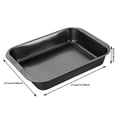 thumbnail image 2 of Metal Lasagna and Roasting Pan for Oven Baking Easy Clean Multiple Sizes Versatile Casserole Bread Dish, 2 of 3