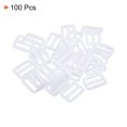 thumbnail image 3 of Unique Bargains Bright White Tri-Glide Slide Buckles Webbing Strap Fastener (100 Pack), 3 of 5