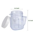 thumbnail image 3 of For Blender Replacement Parts, 4937 Mini Osterizer Blender Jar Accessory, Cup Mini Plastic Jars with Lids (1 Pack), 3 of 9