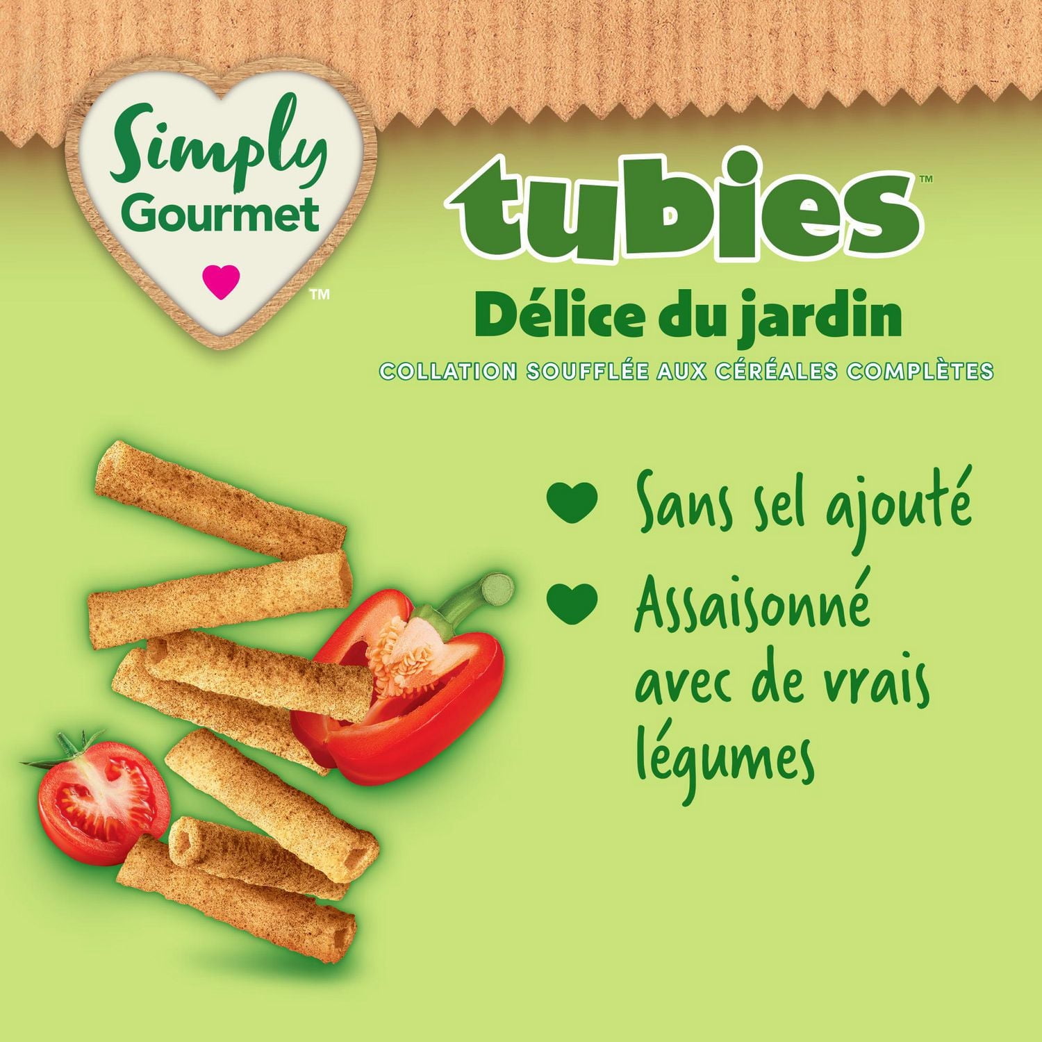 Simply Gourmet Garden Delight Tubies toddler snack