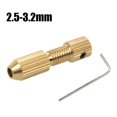 thumbnail image 1 of 2.0mm Shaft Hole Brass Motor Shaft Clamp Small Collet Adapter Fixture DrillChuck, 1 of 10