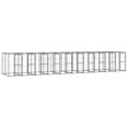 thumbnail image 1 of vidaXL Niche pour Chien Extérieure en Acier 24.2 M2, 1 of 4