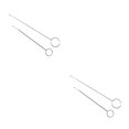 thumbnail image 4 of Baohd Stainless Steel Crochet Hook Portable Hand Held Ergonomic Professional Reusable Sewing Shop Weaving Needles Tool Long and Short 2Set, 4 of 6