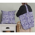 thumbnail image 5 of Soimoi Purple Velvet Fabric Text & Monuments Architectural Print Sewing Fabric Yard 58 Inch Wide, 5 of 5