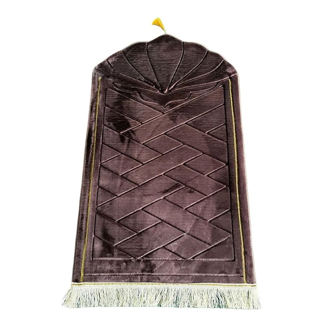 GROWTH TANK Portable Prayer Rug Blanket 65Cmx110cm Foldable Prayer Mat for Wedding Hajj Home Coffee