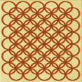 thumbnail image 1 of Ahgly Company Machine Washable Indoor Square Transitional Orange Red Orange Area Rugs, 7' Square, 1 of 7
