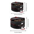 thumbnail image 2 of Contenant de Rangement pour Couronnes, Sacs de Rangement Empilables pour Couronnes de Noël avec Fermeture Éclair et Poignées Support de Rangement pour Couronnes des Fêtes Viande Vieillissement Réfrigérateur Sacs à Pain Réutilisables Silicone Tapis en Silicone Grande Taille Pizza, 2 of 3