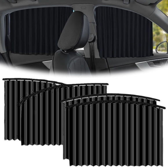 Pare-soleil de Fenêtre de Voiture Intimité Rideau de Fenêtre de Voiture Magnétique Antidérapant Protection Solaire Pare-Vue avant et Arrière pour Bébé Accessoires d'Intérieur de Voiture pour la Plupart des Voitures