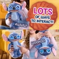 thumbnail image 3 of Disney Stitch Many Moods 34 cm Interactive Plush Toy, 50+ Sounds & Phrases, Kids 3+, 3 of 9