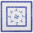 thumbnail image 4 of vidaXL 3 Piece Mosaic Bistro Set Ceramic Tile Blue and White, 4 of 5