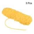 thumbnail image 3 of Unique Bargains Fil Chenille 100 % Polyester Jaune, 3 Écheveaux, 3 of 7