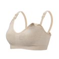 thumbnail image 1 of Soutien-gorge Sans Fil Maternité Sans Couture Fermeture avant Allaitement avec Coussinets, 1 of 5
