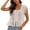 White, variant on Women's Casual Ruffle Bow Tie Peplum Blouse Sheer Flowing Short Sleeve Lace Top for All Seasons