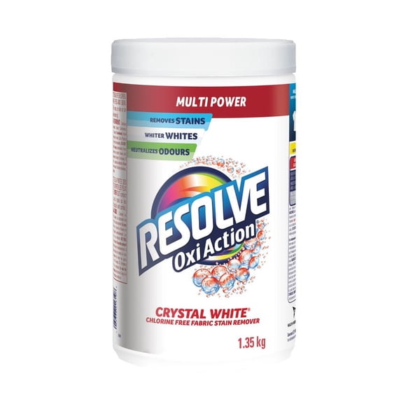 Resolve, Multi Power, Oxi-Action, Amazing Stain Remover, In-Wash Powder, Whites, 1.35kg