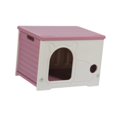 thumbnail image 4 of Almencla Abri pour Chats Errants Maison pour Lapins Petits Animaux Extérieur Intérieur rose Rouge, 4 of 8