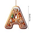 thumbnail image 2 of 26 Ornements Alphabet pour Arbre de Noël Canne de Bonbon Lettre Initiale m Pendentif avec Motif de Baies Mini Décorations Suspendues pour Fête Bricolage Serviettes de Cuisine des Fêtes Perles Flocon de Neige en Acrylique Pâques, 2 of 3