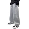 thumbnail image 1 of Boys Pants,Casual Fall Regular Solid Color Sports Loose Wide Leg Sweatpants,Wide Leg Pants, 1 of 9