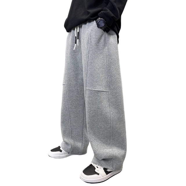 Boys Pants,Casual Fall Regular Solid Color Sports Loose Wide Leg Sweatpants,Wide Leg Pants