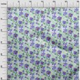 thumbnail image 3 of oneOone Rayon Sea Green Fabric Florals Craft Projects Decor Fabric Printed By The Yard 56 Inch Wide, 3 of 4