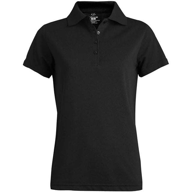 EDWARDS POLO Piqué Mélangé à Manches Courtes pour Femmes--5500