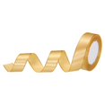 thumbnail image 1 of Unique Bargains 1 Inch 25 Yard Wide Satin Ribbon with Gold Edges Grosgrain Fabric Ribbon for Gift Wrapping, Champagne Gold, 1 of 7