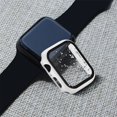 thumbnail image 2 of ALMNVO Compatible with Apple Watch Case 40mm 45mm 41mm 44mm 42mm 38mm, Full Coverage Hard PC Bumper with Tempered Glass Screen Protector Cover Accessories for iWatch SE Series 3 7 6 5 4 2 1, 2 of 6