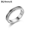 thumbnail image 1 of Anti-anxiety Spinner Fidget Rotating Rings Men Women AU Titanium Steel I3Y1, 1 of 9