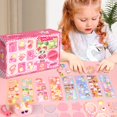 thumbnail image 4 of Pink Childrens Mini Toy Vending Machine Gashapon Dispenser With Random Collectibles Doll Catching Simulation Hand Eye Coordination Training Party Game, 4 of 8