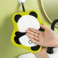 thumbnail image 3 of Kitchen Hand Towels 8.6 in x 7.8 in Black Polyester Absorbent Drying Towel with Cute Panda Design Hangable for Holiday Gift, 3 of 6