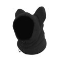 thumbnail image 2 of MERIGLARE Dog Winter Ear Muffs Hat Adjustable Headwear Soft Dog Snood for Dogs Pets Outdro Black XL, 2 of 9