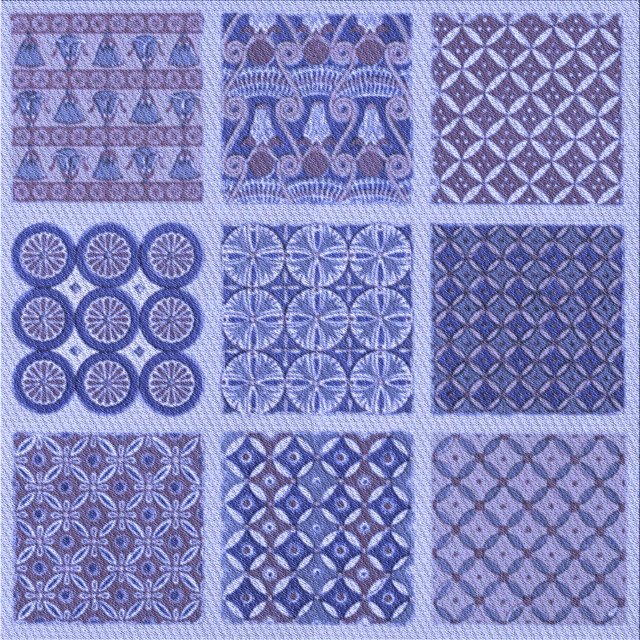 Ahgly Tapis d'Intérieur Lavable en Machine Carré Transitionnel Bleu Ardoise, 8 Pieds Carré