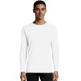thumbnail image 1 of Hanes T-Shirt en Coton à Manches Longues XL, Blanc, 1 of 1