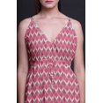 thumbnail image 4 of Bimba Ikat Robe Longue de Villégiature Imprimée pour Femmes à Cordon, Bretelles Spaghetti, Tenue de Plage - X-Grand, 4 of 6