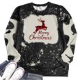 thumbnail image 1 of Chandail en Molleton de Noël pour Femmes 2023 Mode Décontractée Hauts Manches Longues Imprimé de Noël Col Rond Couverture Chandail Chandails en Molleton en Liquidation, 1 of 6