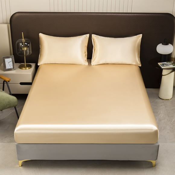 Amzcrzy Polyester Fitted Sheet Fitted Sheet Mattress Cover Piece Non Slip Fixed Bed Cover Full Cover Mattress Protector Bed Cover Bedspread & Coverlet Sets Bedding Bedding Comforter Sets Bedding Set
